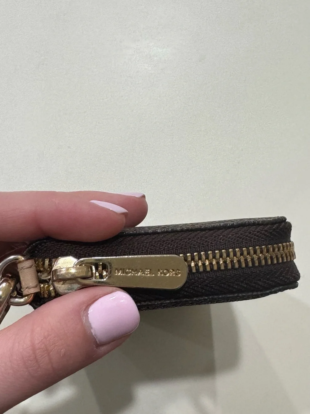 Michael Kors Monogram Wristlet with Strap